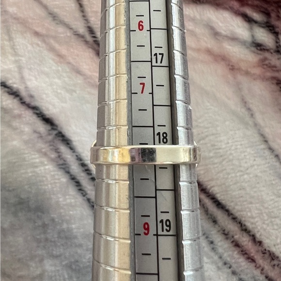 ❤️ Rainbow Moonstone Triple Stone Southwestern Sz 8 Adjustable Ring 9.6gm - Picture 8 of 13